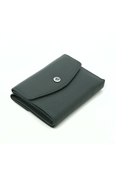 Eminsa Kadın Yeşil Deri Mini Cüzdan