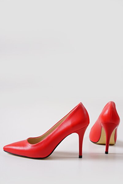 MASSOLE Stiletto Red Skin Új szezon Napi Stílusos Kézzel Készített Hazai Gyártás