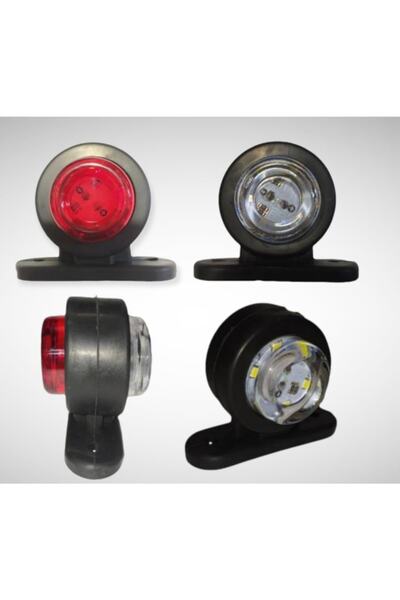 Thoc Auto Mini Takoz Led Lamba 12 Ledli Kırmızı Beyaz 10 Adet