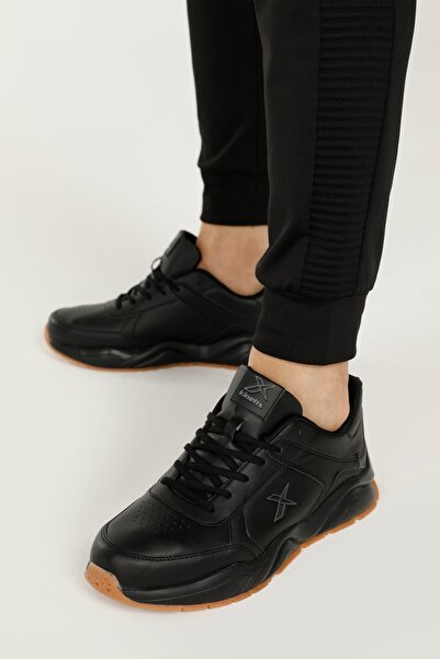 Kinetix Pantofi Bran Pu 1pr Black pentru bărbați