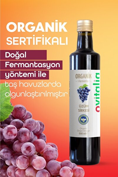 Ovitalia Organik Üzüm Sirkesi 500 Ml
