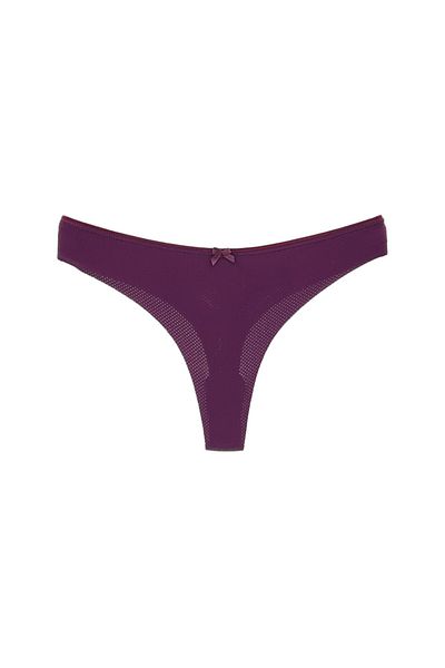 HNX Γυναικεία εσώρουχα Purple Micro Fabric Ghost Non-Trace Thong