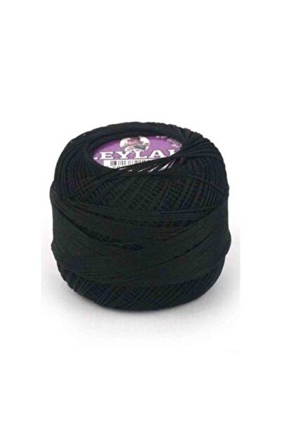 Leylak Etamin Kanaviçe Nakış Işleme Ipi Siyah