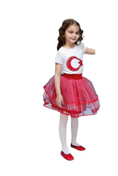 NACAR STORE Kız Çocuk 23 Nisan 29 Ekim Gösteri Kostüm Doğumgünü Kıyafeti Dese...