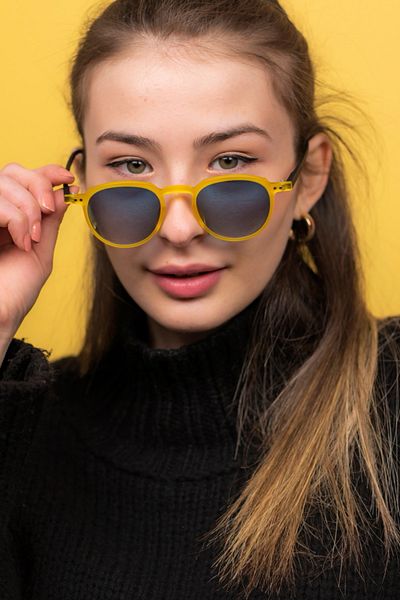 Focus On Wilson Matte Blue Sunglasses