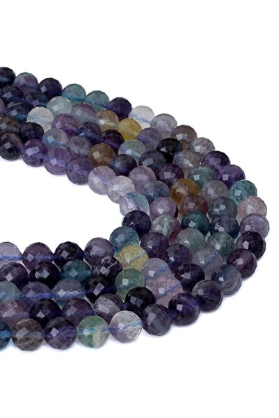 Dünya Doğal Taş Σειρά πέτρας φθορίτη κοπής 8 mm A