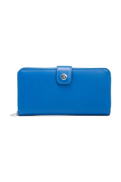 Tergan Genuine Leather Blue Leather Women's Wallet S1CB00005789