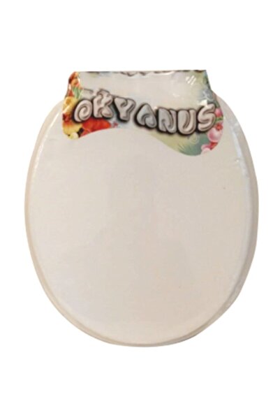 HARLEM Okyanus Düz Beyaz Yumuşak Süngerli Klozet Kapağı