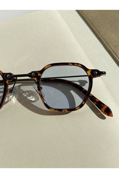 NOVATOS Unisex Leopard Blue Sunglasses Deluxe Leopard Blue Model