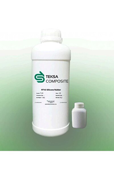 TEKSA Composite 20 Shore Beyaz Rtv-2 Kalıp Silikonu 1. Sınıf 1kg