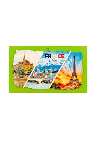 Dünyadan Hediyeler Pictură murală din lemn cu tematică franceză Nr. 2