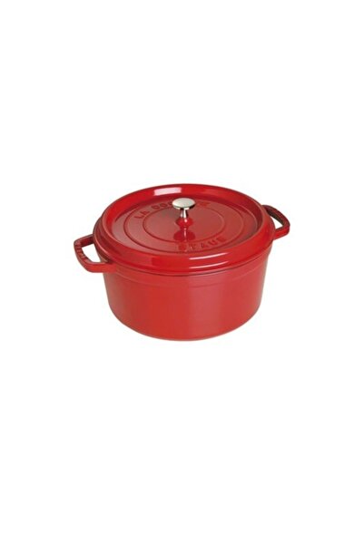 STAUB 405098520 Cast Iron Pot Round Cherry 28 Cm