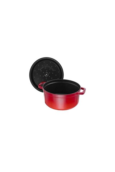 STAUB 405098520 Cast Iron Pot Round Cherry 28 Cm
