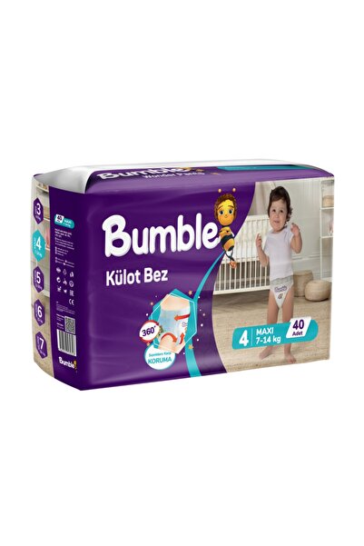 Bumble 4 Numara Maxi Külot Bebek Bezi 40 Adet | 7-14 Kg