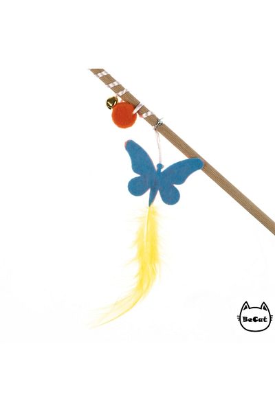 Be Cat Felt Butterfly Figured Bell Cat Fishing Rod