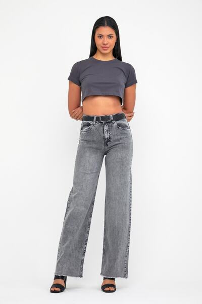 cracpot Wide Leg Likralı Pantolon