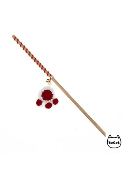 Be Cat Amiguri Paw Figured Bell Cat Fishing Rod-red