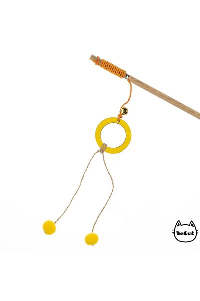 Be Cat Pompom and Bell Cat Fishing Rod 50 cm