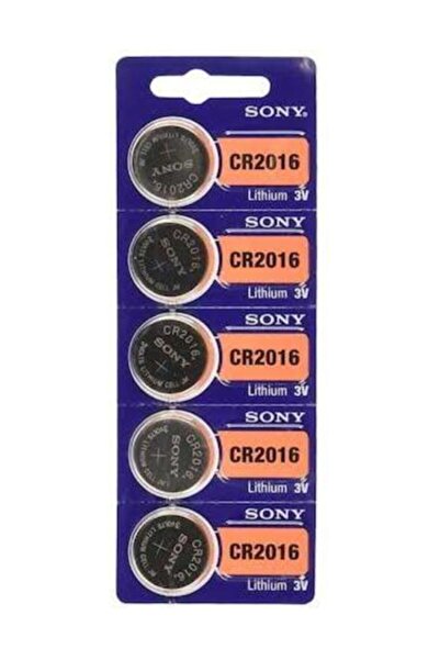 AYFA YAY Sony Cr-2016 Cihaz Pili 5'li Kartela Para Pil