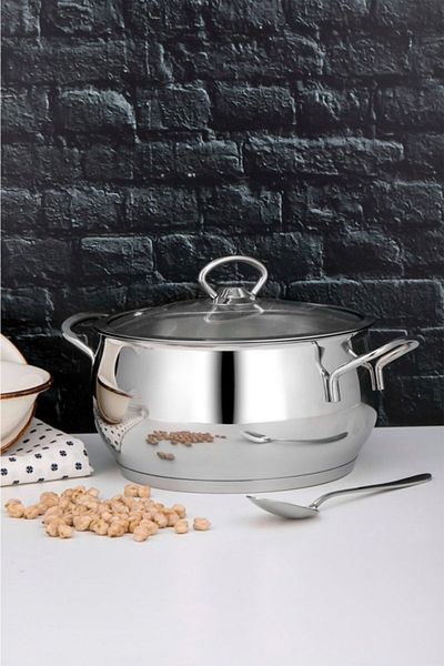 Cooker Lara 20 Cm Stainless Steel Deep Pot - Lux