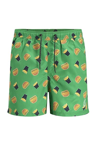 Jack & Jones Swim Shorts - Green - Graphic