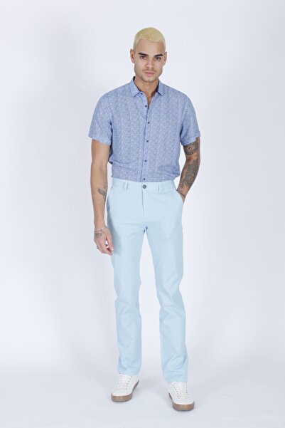 MENNSLER Erkek Slim-fit Casual Pantolon