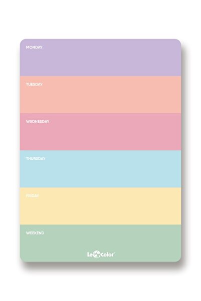 Le Color Παστέλ μπλοκ Weekly Planner