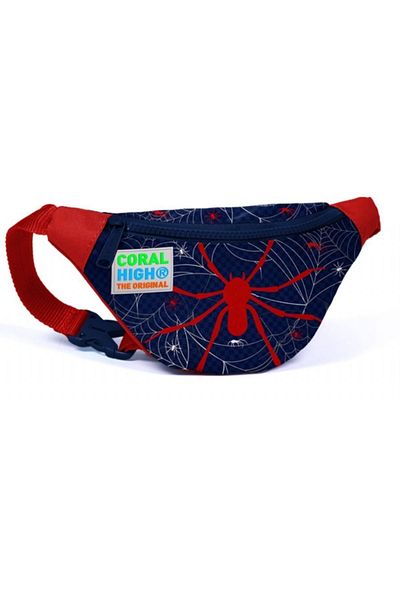 Coral High Boy's Spider Printed Waist Bag