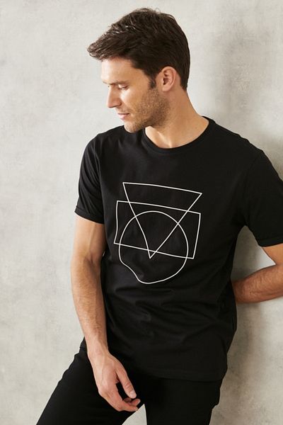 ALTINYILDIZ CLASSICS T-Shirt - Schwarz - Slim Fit