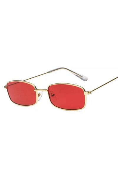 Toz Vintage Red Narrow Vintage&Retro Cat Sunglasses