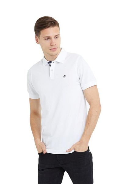 Woolnat Ανδρικό μπλουζάκι Polo Neck Cotton