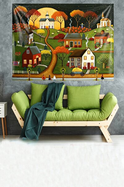 Pelangi لوحة منقوشة مخملية مقاومة للبقع - غطاء حائط وسجادة