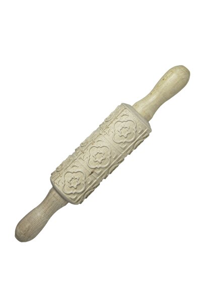 Hedisam Ahşap Dönerli Desenli Merdane