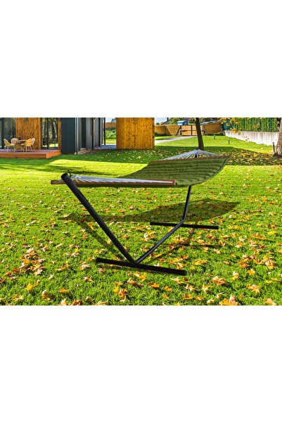 ALTINOLUK HAMAK Altınoluk Kumaş Hamak Çift Kişilik Set Metal Ayaklı