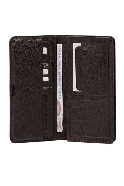 Tergan Καφέ Δερμάτινο Ανδρικό Πορτοφόλι 01592a7p
