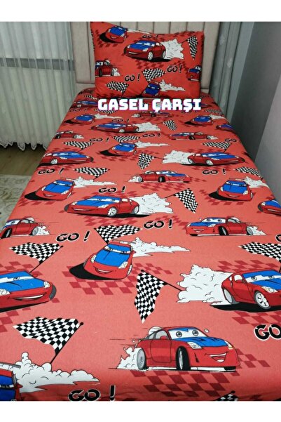 Gasel Home Single Elastic Sheet Set with Trolley