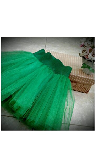 bba new trend Kız Çocuk Yeşil Tütü Show Etek