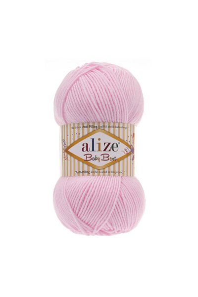 Alize Baby Best 5 Pieces Powder Pink Color Knitting Rope Color Code: 185