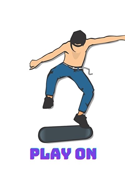 Universal Διακοσμητική ξύλινη αφίσα για σας με σχέδιο σκέιτμπορντ