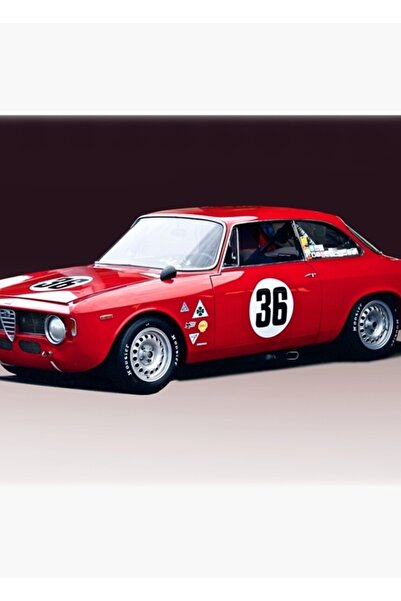 Universal 1965 Alpha Romeo Gta Ξύλινη Διακοσμητική Αφίσα Ζωγραφικής