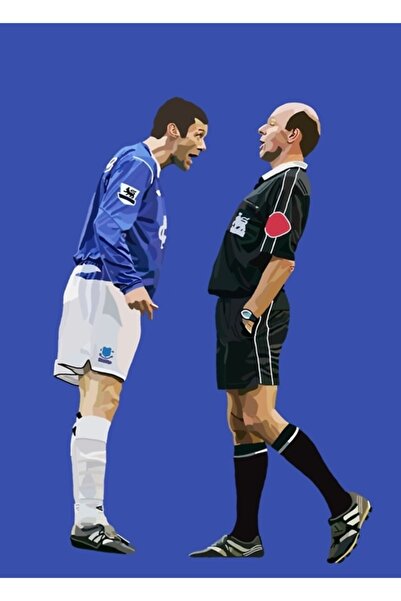 Universal Διακοσμητική ξύλινη αφίσα ψηφιακής ζωγραφικής Duncan Ferguson