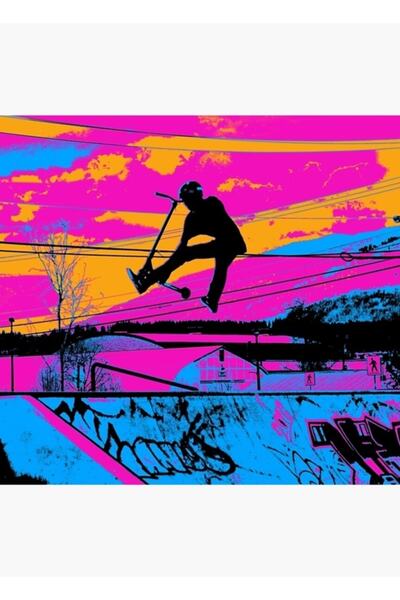 Universal Ας πετάξουμε! - Ξύλινη διακοσμητική αφίσα με σχέδιο σκούτερ, τύπου ...