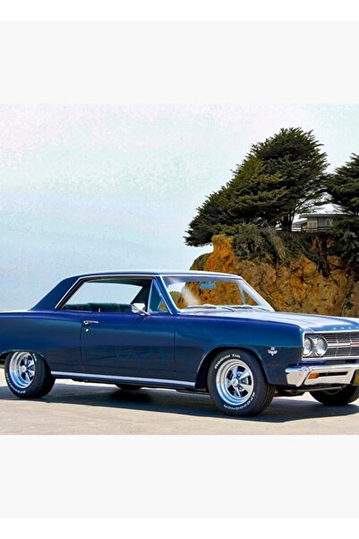Universal 1965 Chevelle Malibu Ss327 Ξύλινη διακοσμητική αφίσα επιτραπέζια