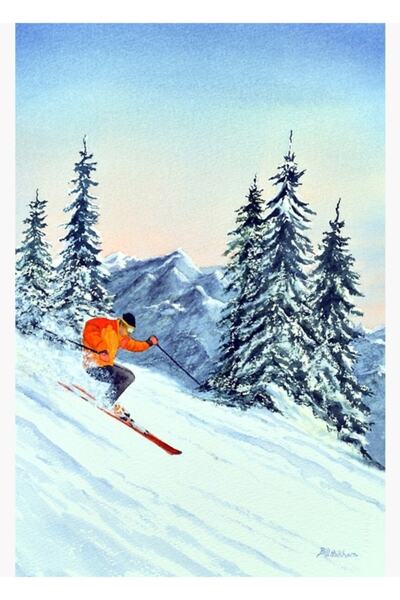 Universal Καγιάκ - Ξύλινη Αφίσα Διακοσμητική με θέμα την Ανοιχτή Θάλασσα