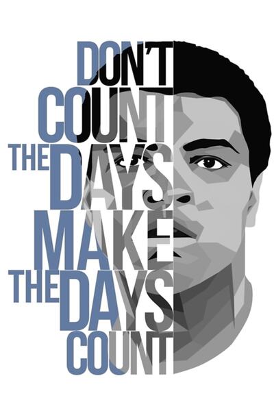 Universal Μην Μετράτε τις Ημέρες Ξύλινη Διακοσμητική Αφίσα