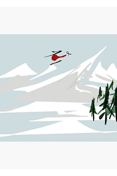 Universal Διακοσμητική Ξύλινη Αφίσα Εικονογράφησης Χελισκινγκ