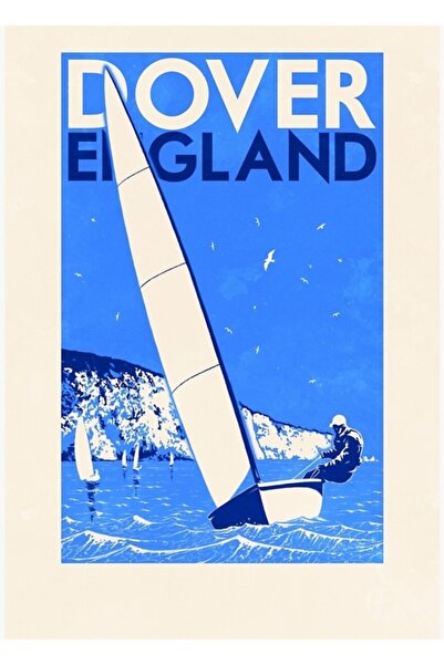 Universal Postere de călătorie - Dover, Anglia, Poster decorativ din lemn, pi...