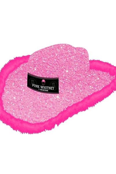 Universal Φωτεινό ροζ καπέλο καουμπόι Whitney, ξύλινη διακοσμητική αφίσα για ...