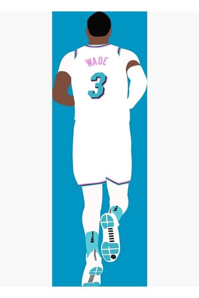 Universal Ντουέιν Γουέιντ Μαϊάμι Βάις Ξύλινη Διακοσμητική Αφίσα Ζωγραφικής