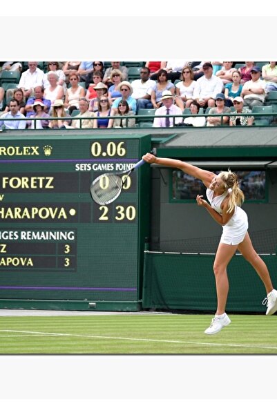 Universal Maria Sharapova la Wimbledon 2008 Tablo Poster decorativ din lemn